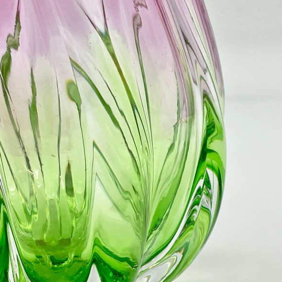 Teleflora Gift Violet Green Swirl Vase (Made in China) - Picture 9 of 11